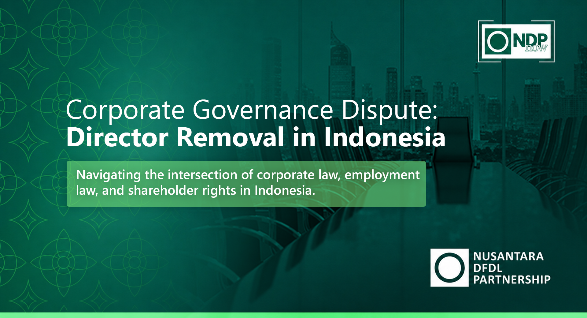Director Removal in Indonesia