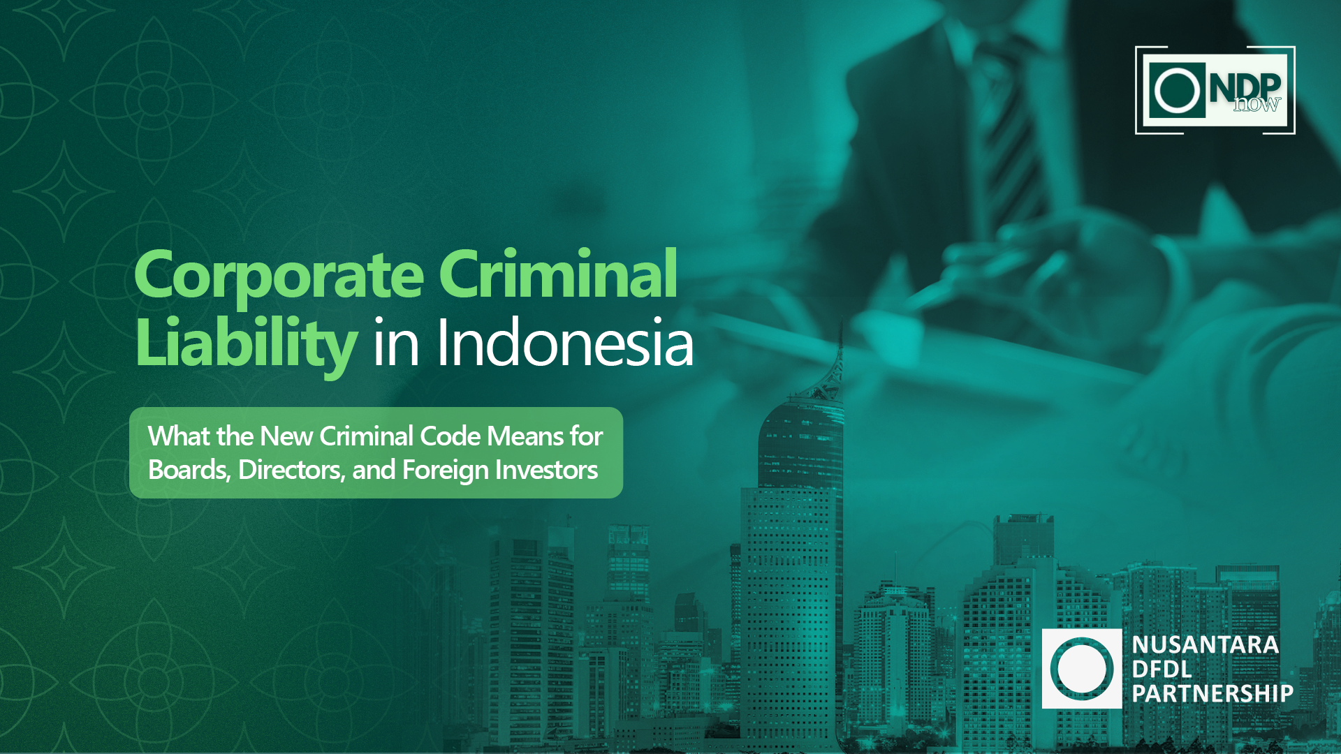 Corporate Criminal Liability in Indonesia